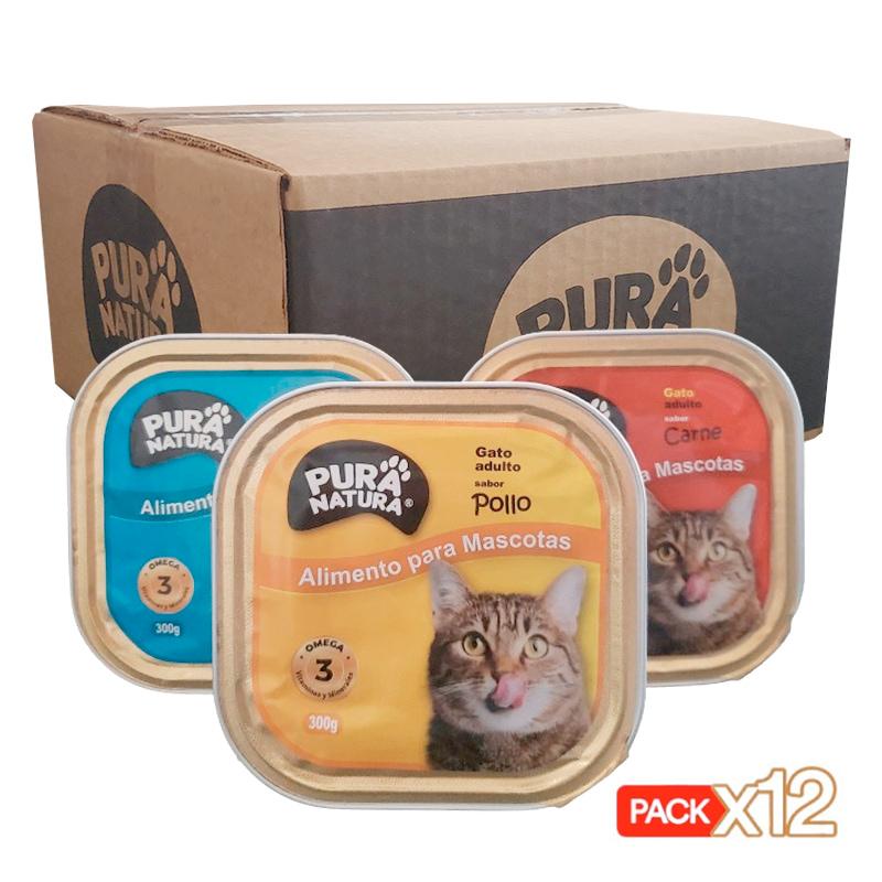 pack oferta triple mix húmedo gatos paté