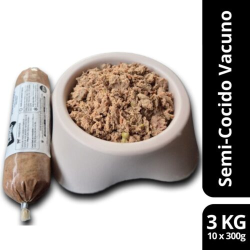 semicocido vacuno para perros