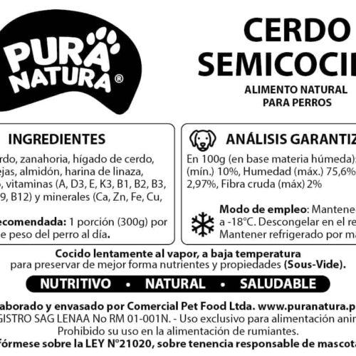cerdo cocido perros