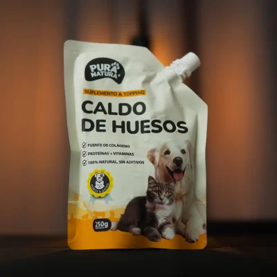 caldo huesos perros y gatos pura natura