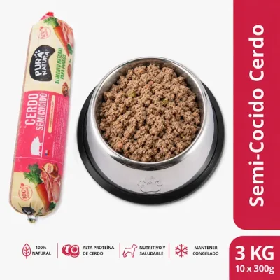 semi cocido cerdo